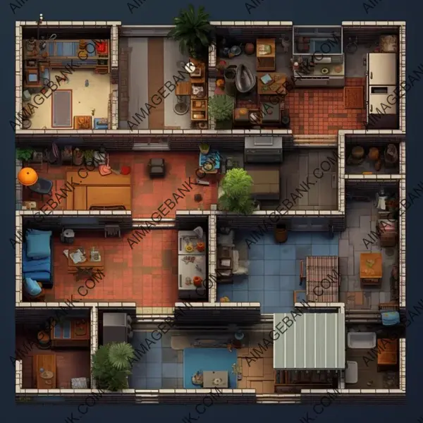 Dive into Top-Down Tileset of LA Ghetto Apartments.