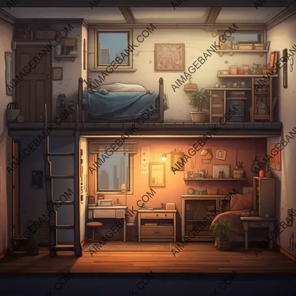 Imaginative Apartment Platform Game.