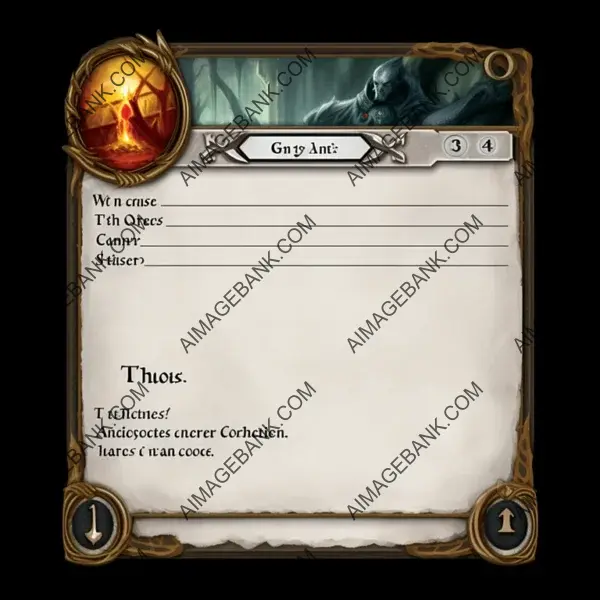 Forge Epic Adventures with TCG Blank Card Template