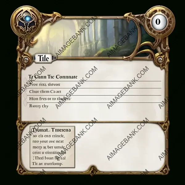 Unleash the Magic of Your TCG Deck with Blank Card