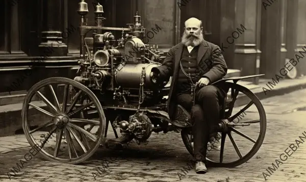 Photo: &#8220;Gottlieb Daimler Showcasing in 1886&#8221;