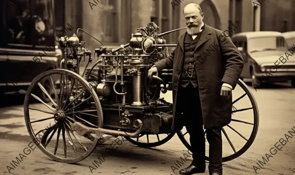 Photo: &#8220;Gottlieb Daimler&#8217;s Exhibition in 1886&#8221;