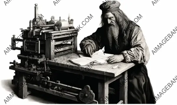 Photo: &#8220;Glimpse of Johannes Gutenberg in 1450&#8221;