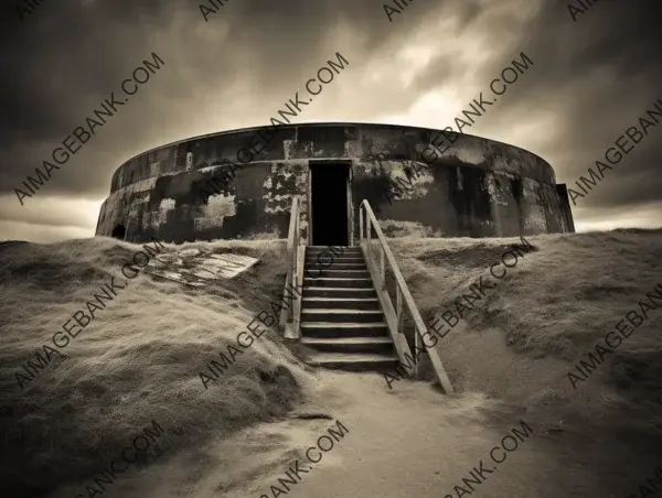 Omaha Beach Bunker: A Close-Up View of Fortification