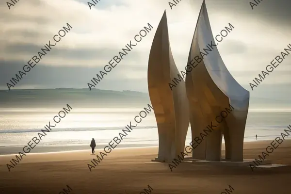 Omaha Beach Memorial: Serenity Captured in a Photograph