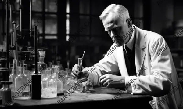 Alexander Fleming: A Captivating Picture from 1928, Unveiling His Remarkable Work