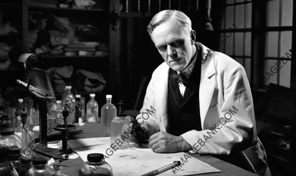 Alexander Fleming: An Inspiring Image from 1928, Reflecting His Groundbreaking Discovery