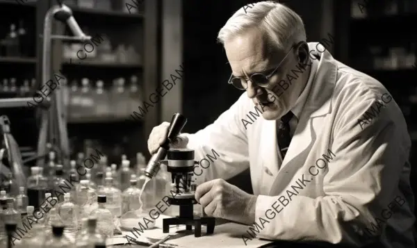 Alexander Fleming: A Captivating Photograph from 1928, Illustrating His Game-Changing Invention