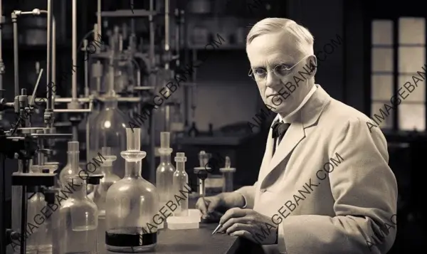 Alexander Fleming: A Remarkable Image from 1928, Commemorating His Life-Altering Discovery