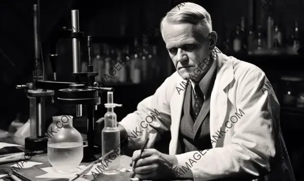 Alexander Fleming: A Compelling Photo from 1928, Unveiling the Impact of His Invention