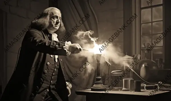 Benjamin Franklin: A Striking Snapshot from 1749, Commemorating His Eminent Legacy