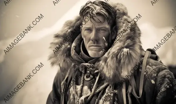 Ernest Shackleton: A Striking Snapshot from 1916, Commemorating His Daring Journey