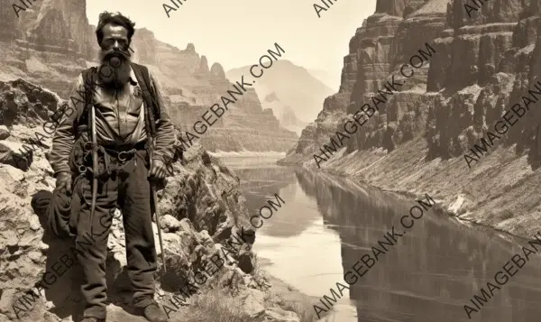 John Wesley Powell: An Inspiring Image from 1869, Reflecting His Legacy as a Pioneer of Western Exploration