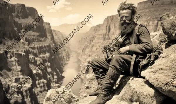 John Wesley Powell: A Striking Snapshot from 1869, Capturing His Adventurous Spirit