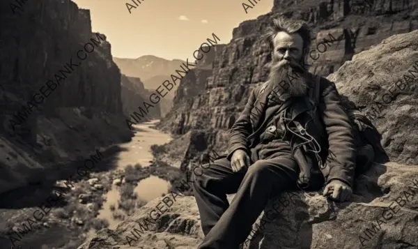 John Wesley Powell: An Inspiring Image from 1872, Reflecting His Continued Expeditions in the Western United States