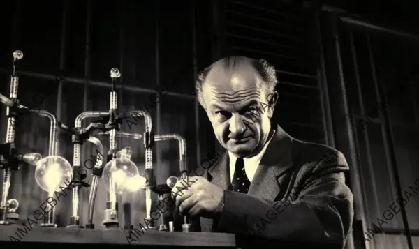 Linus Pauling: A Captivating Photo from 1951, Showcasing His Revolutionary DNA Model