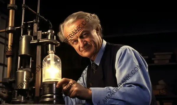 Linus Pauling: A Striking Snapshot from 1951, Commemorating His Pioneering Work in Chemistry