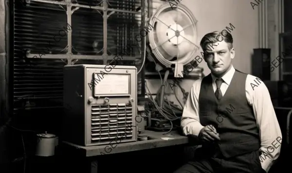 American Willis Carrier Demonstrating a Breakthrough in 1902