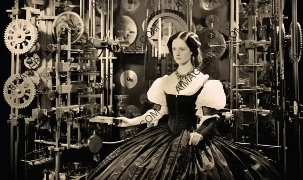 British Ada Lovelace Explaining in a Fascinating 1843 Photo