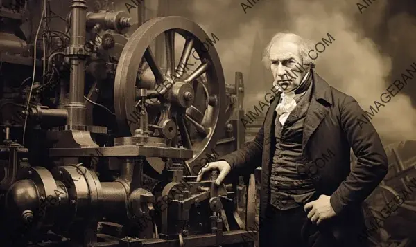 Photo: &#8220;Pioneering the Industrial Revolution with James Watt, 1784, Next to His&#8221;