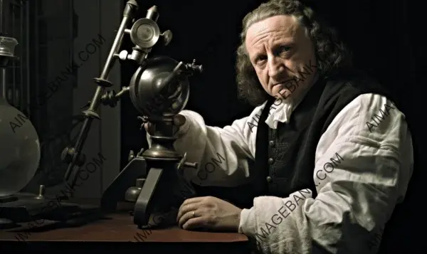 Photo: &#8220;Unveiling the Secrets of Nature: Robert Hooke, 1665, Showcasi&#8221;