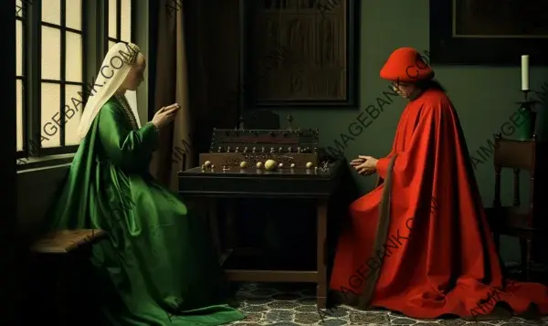 Photo: &#8220;A Glimpse into the Flemish Renaissance: Jan van Eyck, 1434, Showcasing&#8221;