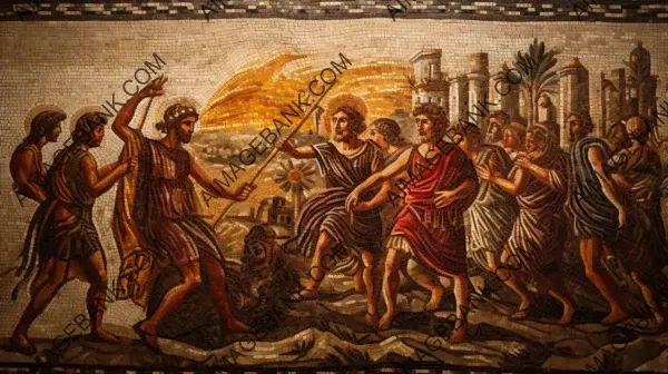 Exploring Ancient Roman Mythology through a Stunning Mosaic