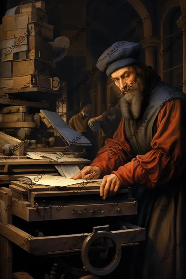 Johannes Gutenberg: Depicted in Artistic Forms