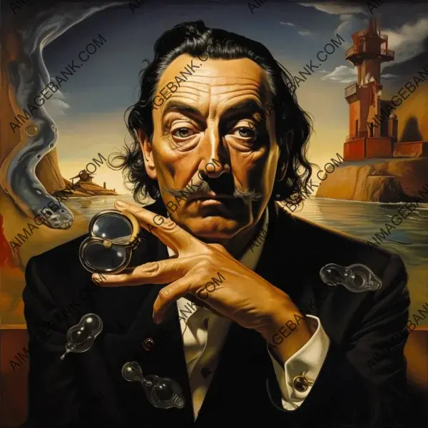 Salvador Dali: Immortalized in Portraits of Dreamlike Imagery