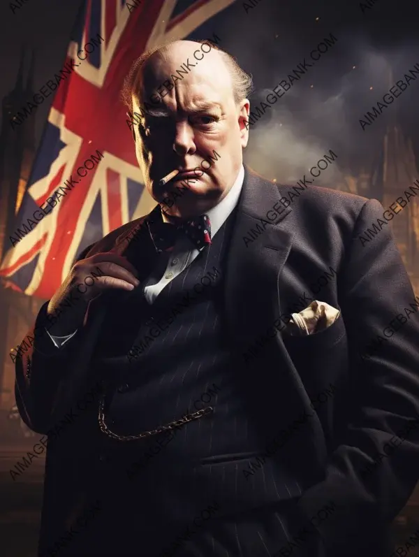 Winston Churchill: Immortalized in Portraits of Courage and Determination