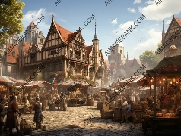 Market Melodies: A Captivating Snapshot of a Medieval Bazaar