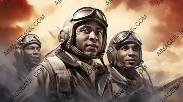 Tuskegee Airmen: A Reverential Image Honoring Pioneering Aviators