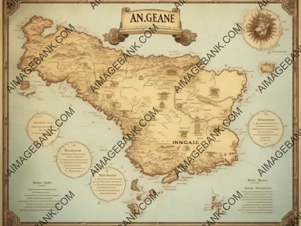 Pangea Map Design with Ancient Civilizations