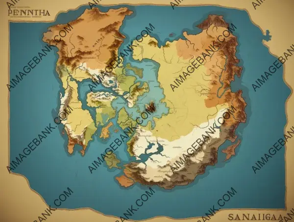 Pangea Map Depicting Continental Drift Creation