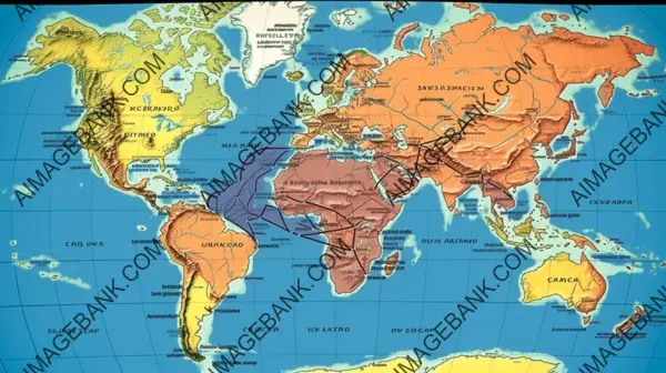 Pangea Tectonic Plate Boundaries Infographic Design