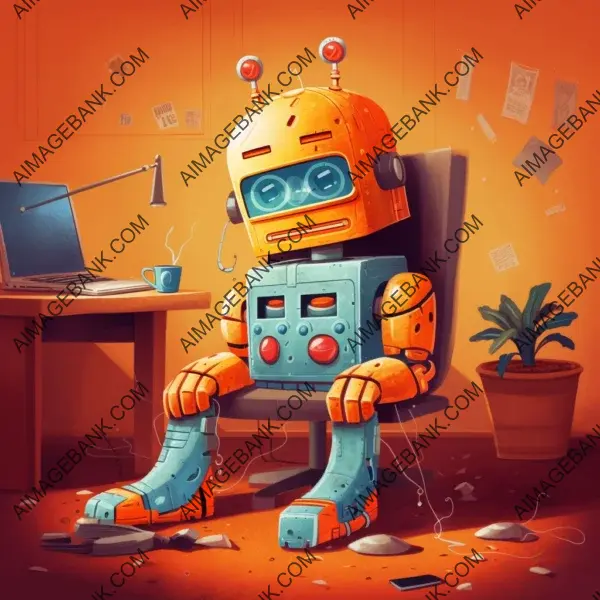 Unhappy bot leaving work