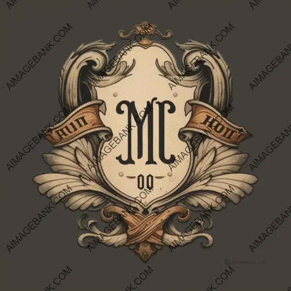 1800s logo elegant