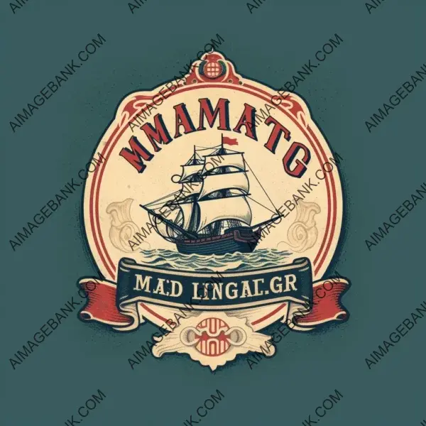 1800s logo retro