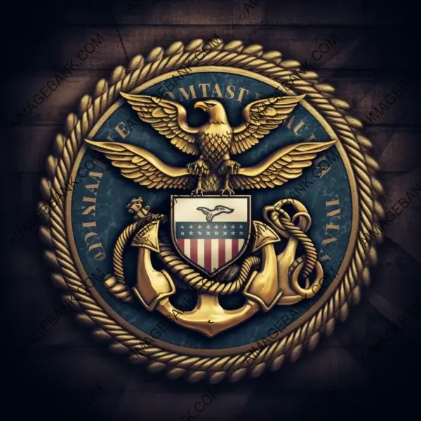 Logo that showcases military members united brave