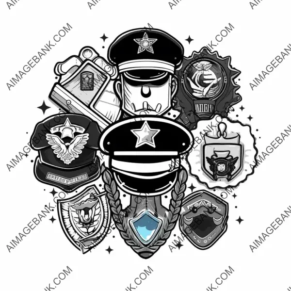 Police Badge Cartoon Center