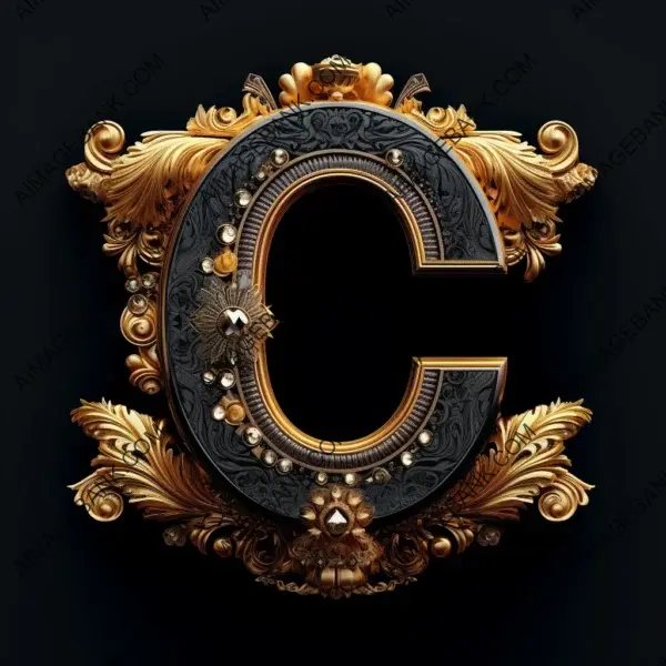 32K UHD Formal Black Royal Letter with Luxury Style