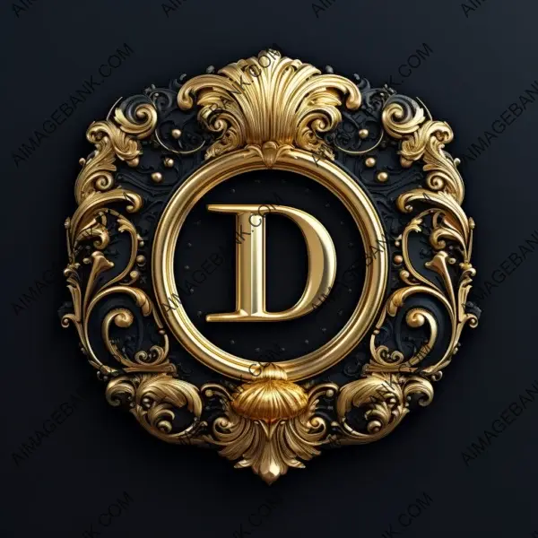 32K UHD Formal Black Royal Style Luxury Letter with Luxury