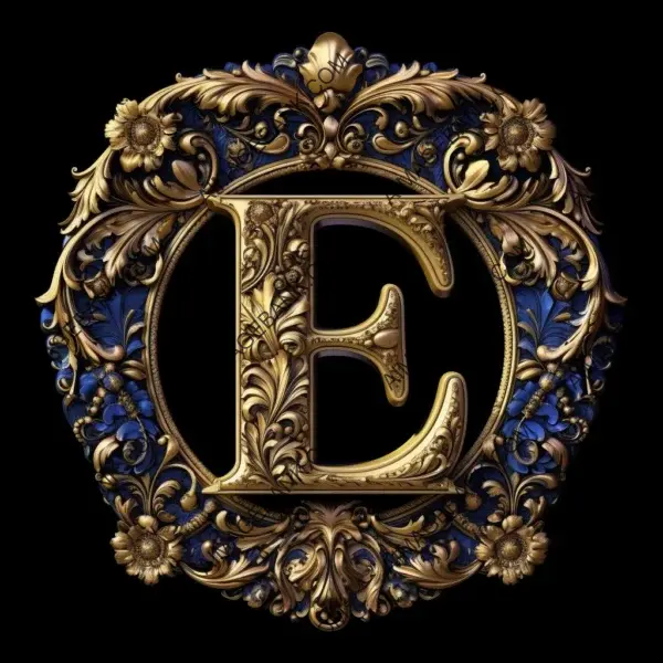 Formal Luxury Black Royal Letter with Formal Luxury Style in 32K UHD