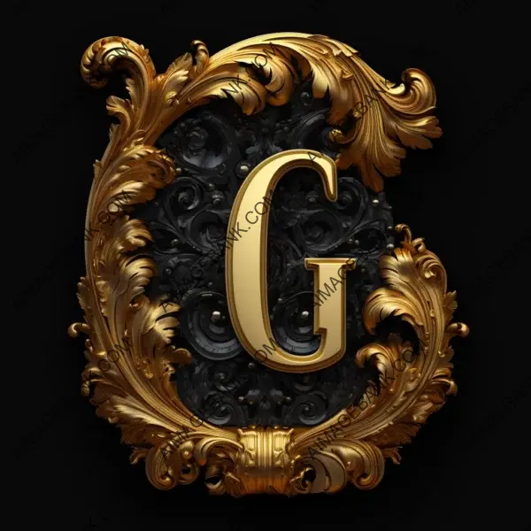 Formal Luxury Black Royal Letter with Formal Style in 32K UHD