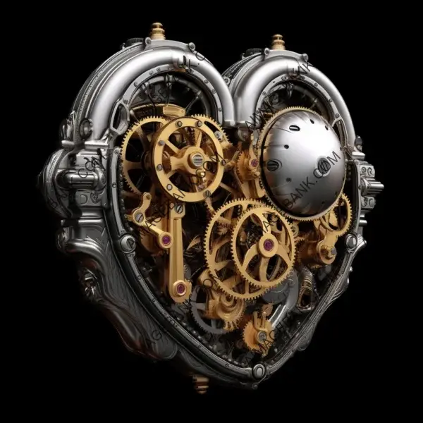 Mechanical Gear Automaton with Anatomically Correct Heart