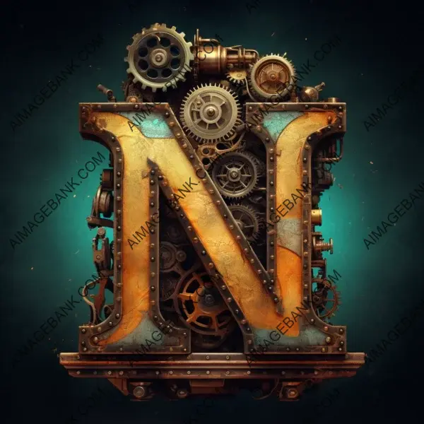 Logo Design with Steampunk Style: Letters as the Centerpiece