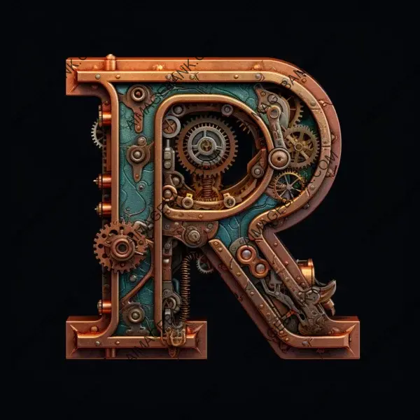 Clockwork Alphabets: Steampunk Lettermark Logo