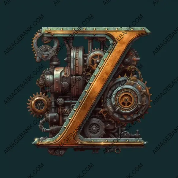 Mechanical Excellence: Steampunk Letter Logo