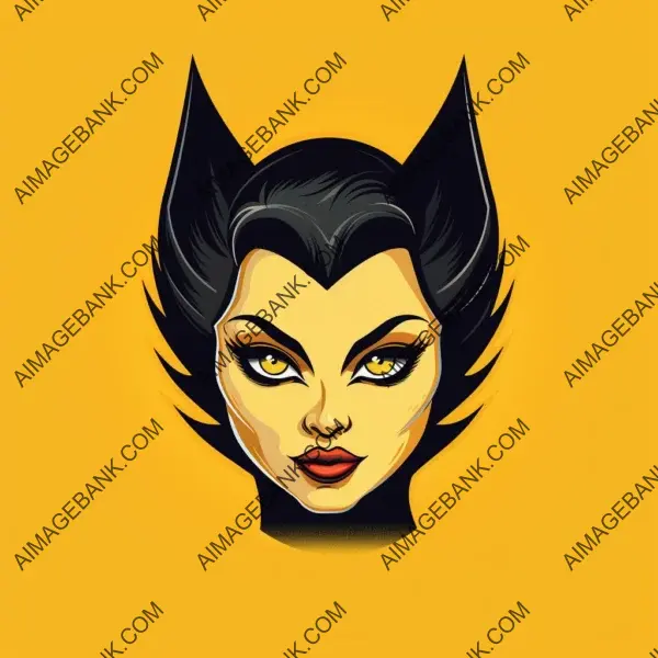 Logo Style: Animated Cat Woman&#8217;s Face