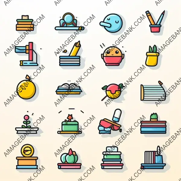 Visual Learning: Designing a Set of Education Icons